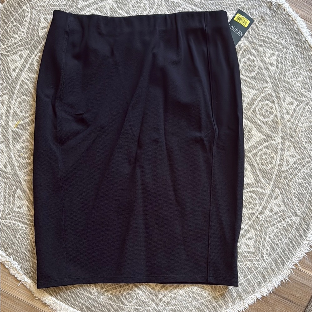 Ralph Lauren Black Knee-Length Pencil Skirt